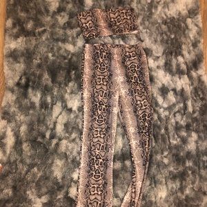 Snake skin two piece set